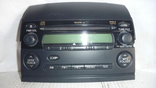 04-09 toyota sienna radio 6 cd mp3 face plate control panel 11810 86120-ae050