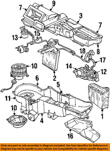 Jeep oem 5139719aa evaporator & heater-resistor