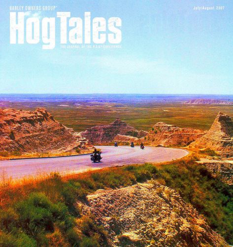 2007 july/aug harley hog tales magazine -traction-tennessee-hog 25th-hd 105th