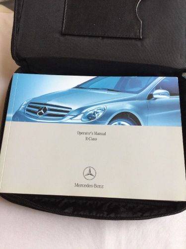 2006 mercedes benz owner&#039;s operator&#039;s manual book r class