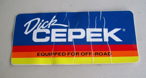 Vintage dick cepek decal #5 sticker off road 4x4 truck kc score