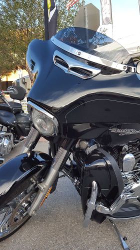 Ciro chrome faring unlit vent accent for harley motorcycles