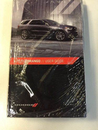 2014 dodge durango owners manual with case