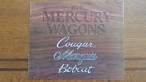 1977 mercury wagons vintage brochure/catalog