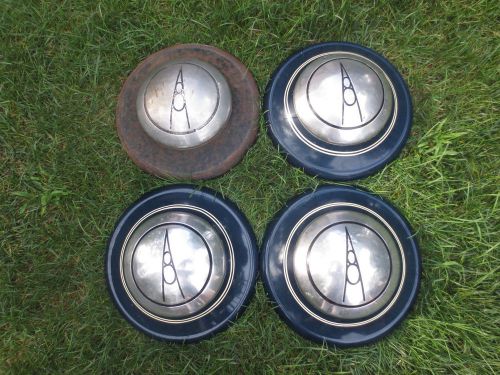 Four vintage used 1930&#039;s 1940&#039;s ford ?  car v8 hubcap wheel covers