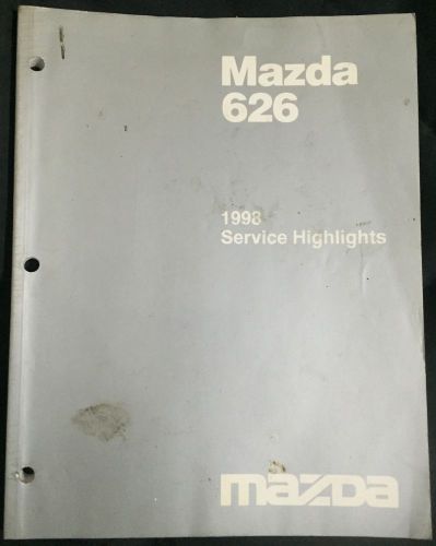 1998 mazda 626 factory oem service highlights manual