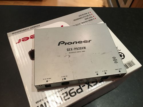 Pioneer gex-p920xm gex-p920xm sirius xm satellite radio tuner + all cables &amp; ant