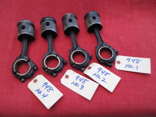 Engine connecting rods &amp; pistons austin healey bugeye sprite 948cc morris minor