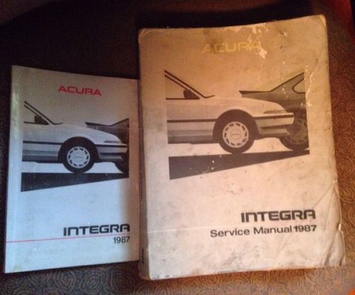 1987 acura integra factory service manual and owners manual