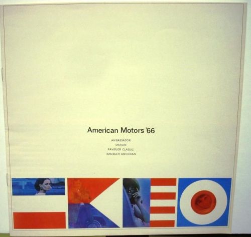 1966 american motors dealer full line sales brochure marlin ambassador rambler