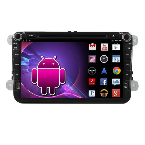 8" android 4.4 car dvd player gps ddr3 volkswagen vw for 2004-2013 passat jetta