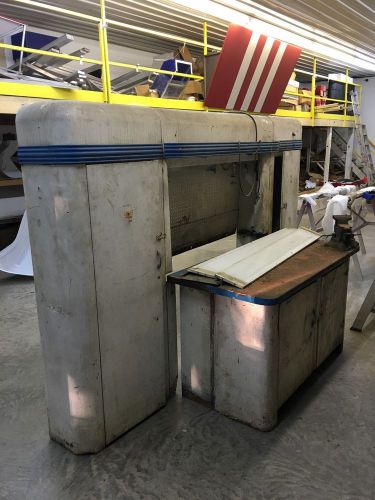 Alemite work station vintage bench cabinet solvent tank classic mechanic tool