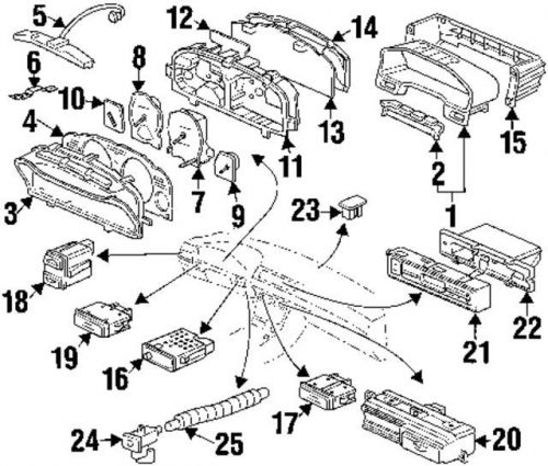 Genuine 1999-1999 acura cl clock 39700-sv1-a01