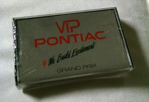 1989 pontiac grand prix cassette audio manual tape factory sealed gm / pontiac