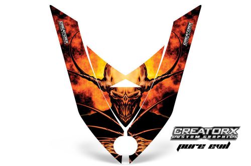 Ski-doo rev xp snowmobile hood graphics kit decals pe