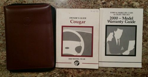 2000 mercury cougar owners manual with case