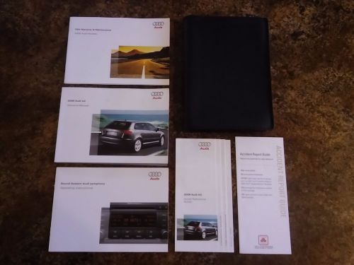 2008 audi a3 owners manual w/ case &amp; supplements - #a
