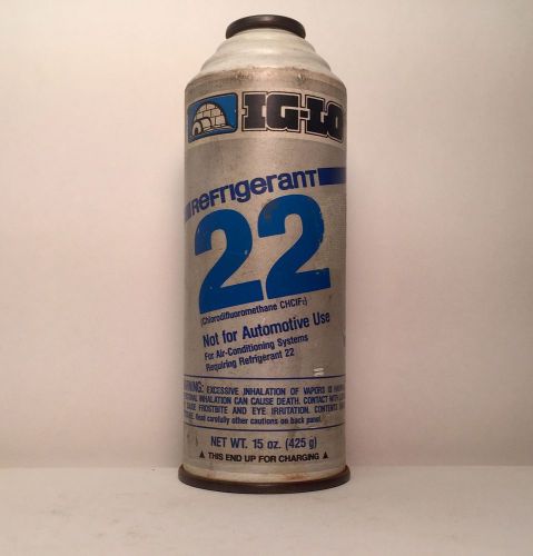 Ig-lo r22 refrigerant .15 oz can -new can/old stock/read description please