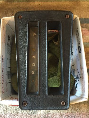 1970 1981 firebird camaro shifter bezel console plate auto w/ lens trans am