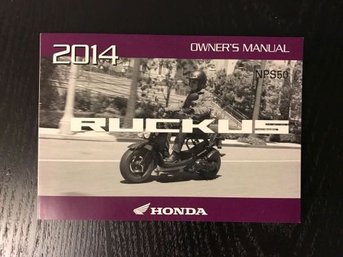 2014 honda ruckus owner&#039;s manual