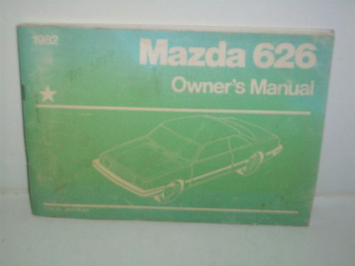 1982 mazda 626 owners manual