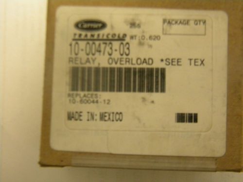 10-00473-03 relay, overload carrier transicold