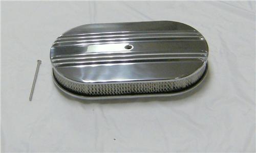 1 day super sale! 15" x 2" center finned polished aluminum air cleaner