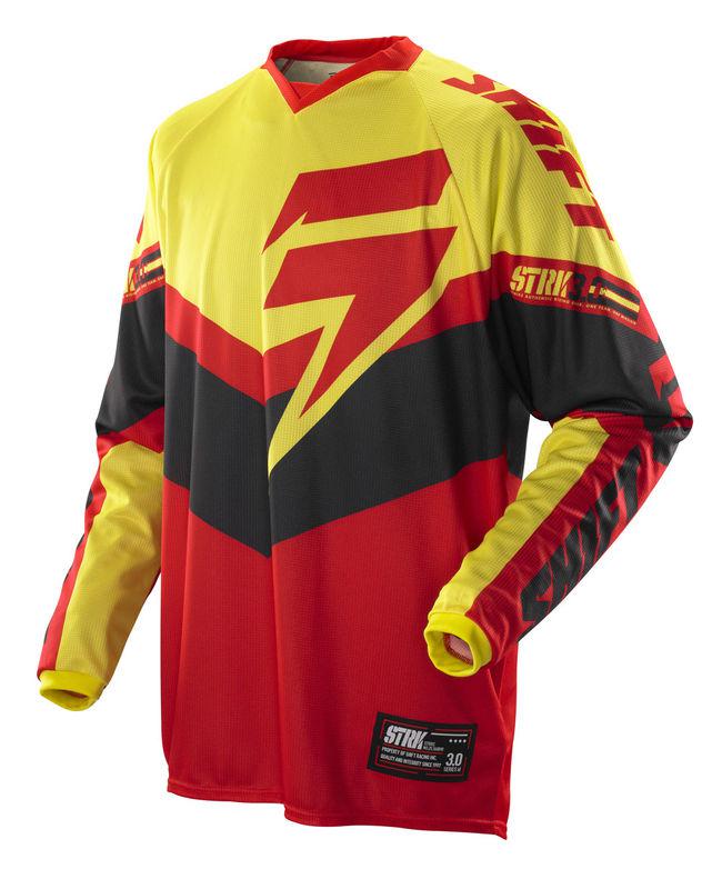 Shift strike legion red / yellow jersey  motocross dirtbike atv mx 2014