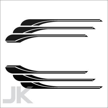 Sticker decals tribal racing design sports cars speed reverse images 0502 agx4f