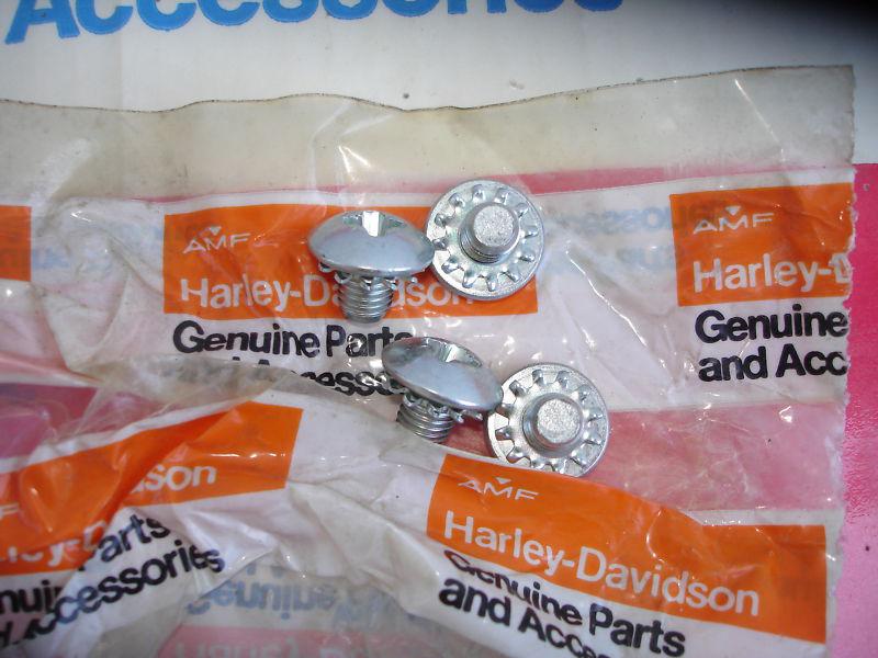 Nos harley-davidson panhead,shovelhead hydra-glide fork panel side screws 2823