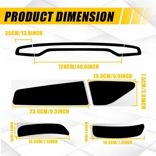 12X Smoked Tail Light Fender Vinyl Tint Film Overlay For 2015-2023 Dodge Charger, US $29.99, image 10