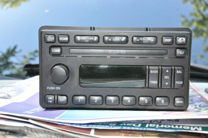 Ford oem radio stereo 6 disc changer cd player am/fm, sat ready, dsp
