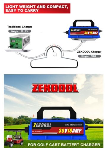 Golf Cart 18 AMP 36Volt Battery Charger with D Style Plug For EZGO TXT, US $89.99, image 3
