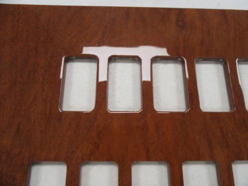 Cruisers yachts 410 c blank switch panel v2585400 woodgrain marine boat