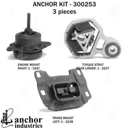 Anchor Motor Mounts 300253 Engine Mnt Kit, US $95.54, image 7