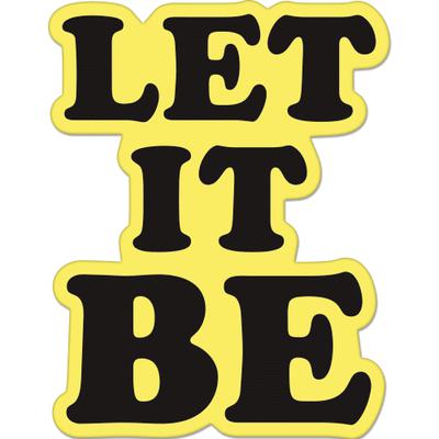 Let it be the beatles car bumper sticker decal 5" x 3"