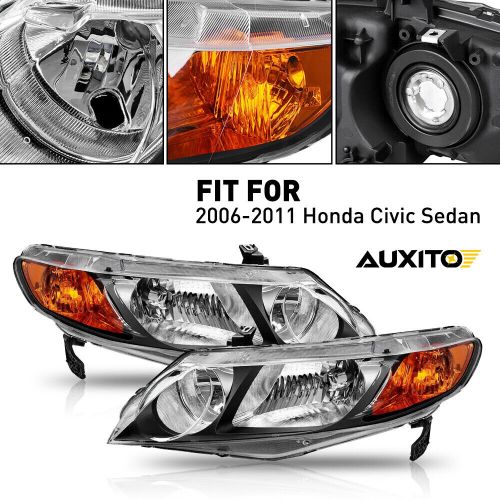 For 2006-2011 Honda Civic Sedan Headlights Right Left Housing Replacement, US $94.99, image 12