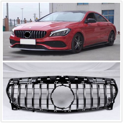 Silver GT R Style Grille for CLA W117 CLA200 CLA250 CLA45 2017-2018 Glossy, US $151.56, image 2