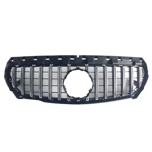 Silver GT R Style Grille for CLA W117 CLA200 CLA250 CLA45 2017-2018 Glossy, US $151.56, image 3