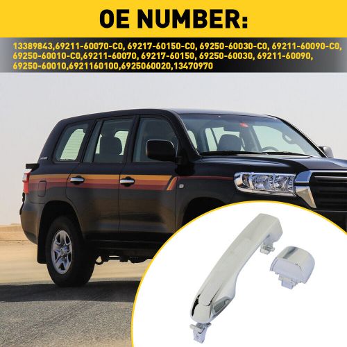 For 10-20 Toyota 4Runner Rear Left/Right Door Handle Outside Exterior Chrome, US $14.99, image 8