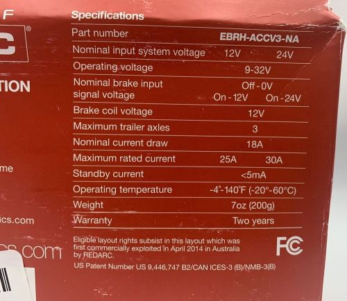 REDARC Tow-Pro Elite Electric Trailer Brake Controller | EBRH-ACCV3-NA, US $169.99, image 7