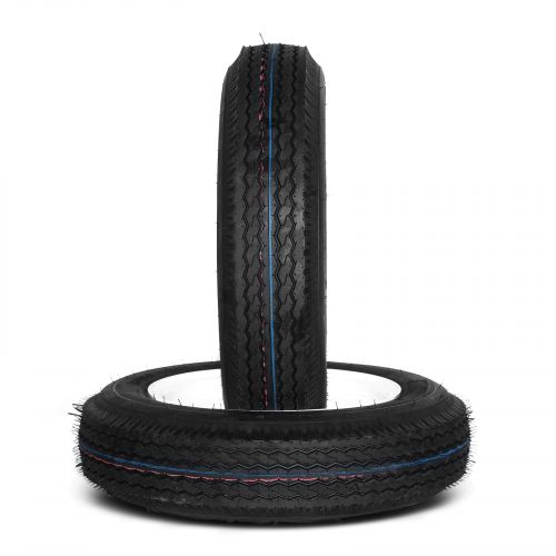 Two 4.80x12 Trailer Tires & Rims LRB 4 Lug Hole Bolt White Spoke LEADZM 4.80 12, US $111.37, image 3