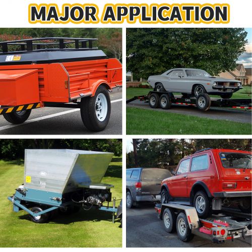 Two 4.80x12 Trailer Tires & Rims LRB 4 Lug Hole Bolt White Spoke LEADZM 4.80 12, US $111.37, image 10