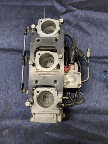 YAMAHA 50HP 50 HP 62X-00 2 STROKE CARBURETORS CARBS ASSEMBLY ALL 3, US $389.99, image 13