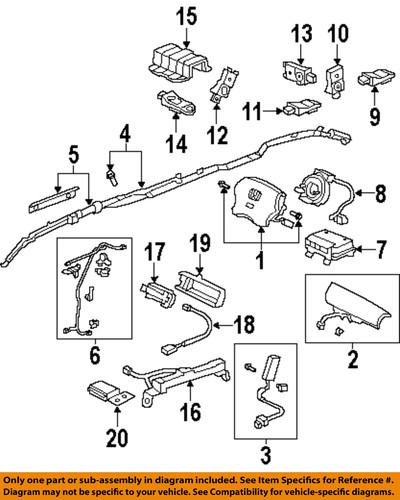 Honda oem 81168shja01 air bag-occupant sensor