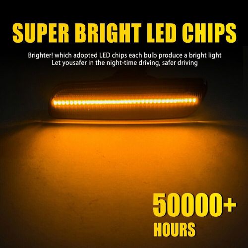 2X LED Amber Side Marker Signal Light For 2001-05 Lexus IS300 Base GS430 Base, US $29.99, image 18