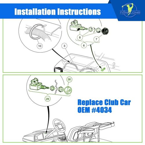 Universal Golf Cart Light Switch, Push Pull Headlight Switch Button-12Volt Li..., US $25.47, image 4