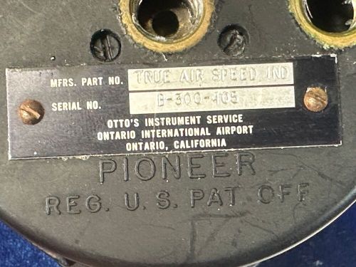 PIONEER AIRSPEED INDICATOR P/N: B300-405, C $225.00, image 4