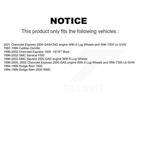 Kingstar rear drum brake wheel cylinder pair, fits ram 1500, 2500, express