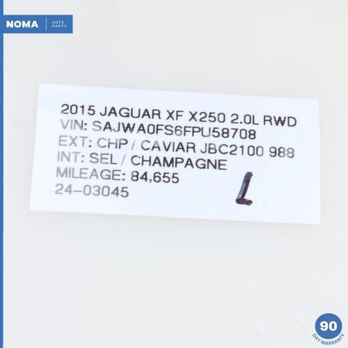 11-15 Jaguar XF XFR X250 Front Left or Right Side Seat Back Cover Panel SEL OEM, US $80.80, image 10